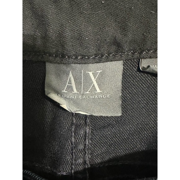 ARMANI EXCHANGE A/F BLUE-BLACK DISTRESSED STRE DESTROY DENIM BLUE JEANS SIZE 32 - Picture 5 of 8